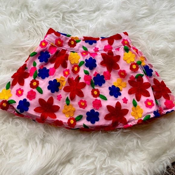 The BEST outfit for a girl Janie & Jack Bubblegum Pink embroidered skirt - Picture 1 of 5